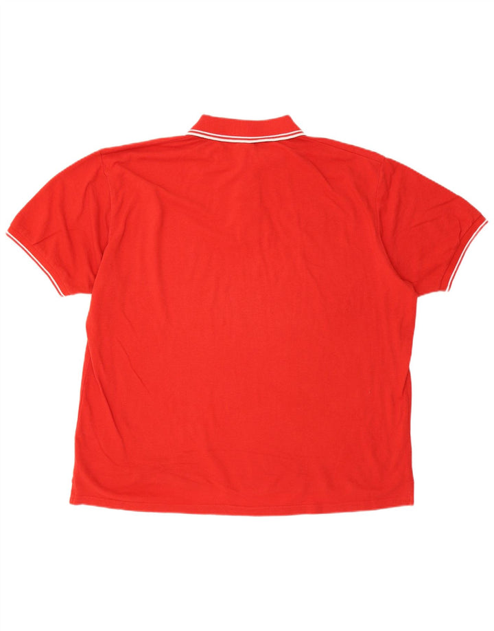 Asics Herren Poloshirt 3XL Rote Baumwolle