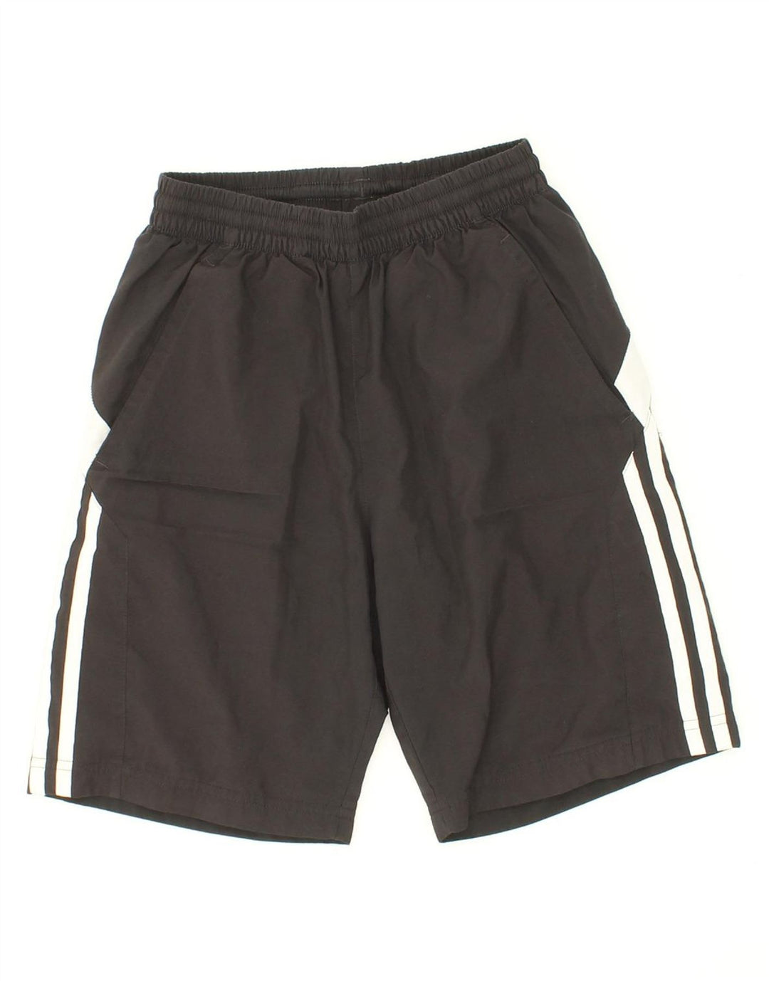 ADIDAS Boys Sport Shorts 11-12 Years Black Colourblock Polyester Vintage Adidas and Second-Hand Adidas from Messina Hembry 