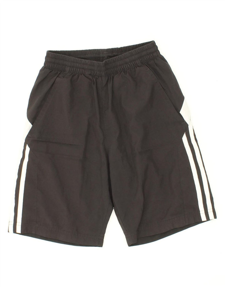 ADIDAS Boys Sport Shorts 11-12 Years Black Colourblock Polyester Vintage Adidas and Second-Hand Adidas from Messina Hembry 