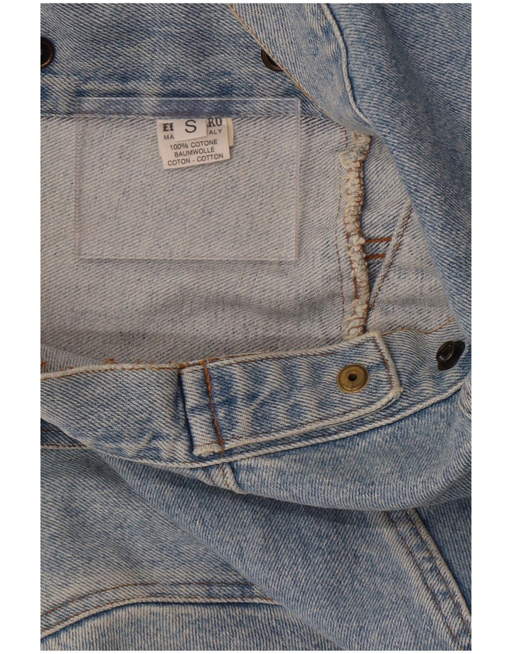 El Charro Dame Oversized Denim Jacket UK 10 Small Blue Cotton
