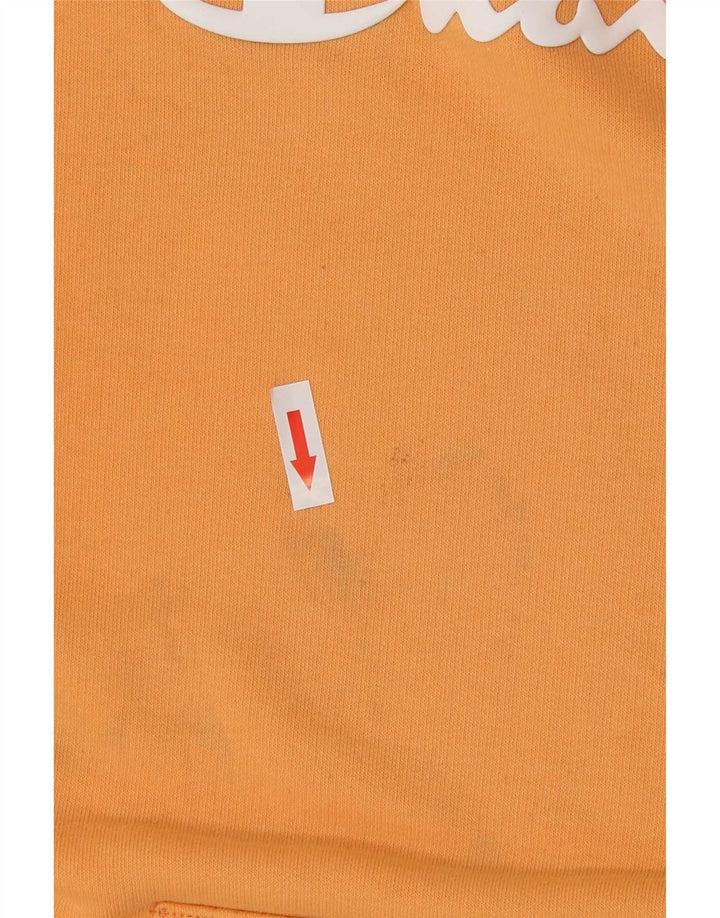 Champion Mens Graphic Hoodie Jumper 2XL Orange
