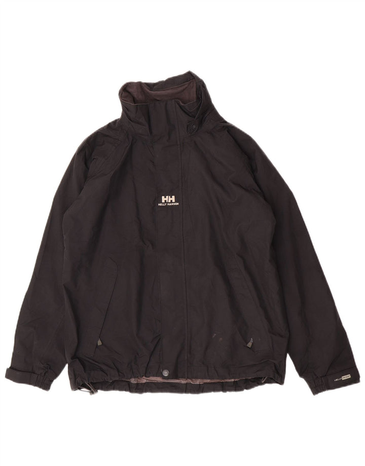 Helly Hansen Boys Windbreaker Jacket 11-12 Years Black Polyester