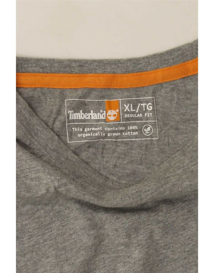 Timberland Mens Regular Fit Graphic T-Shirt Top XL Grey