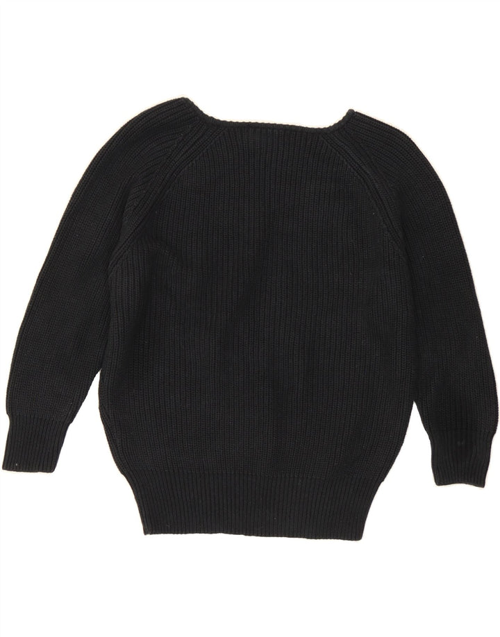 FRENCH CONNECTION Womens Boat Neck Jumper Sweater UK 14 Medium Black Vintage French Connection and Second-Hand French Connection from Messina Hembry 