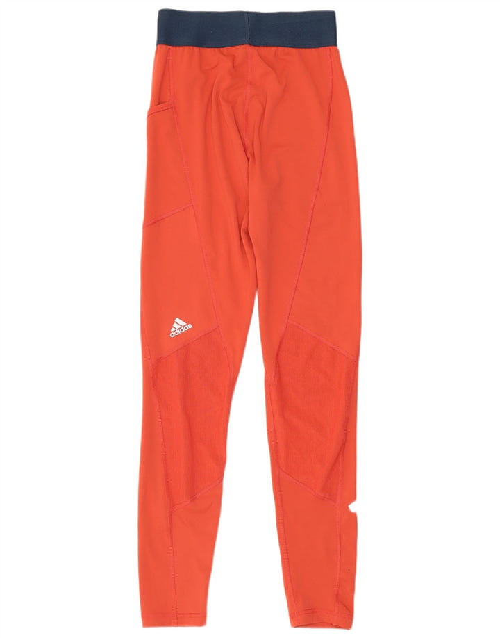 Adidas Grafiske Leggings til kvinder UK 4/6 XS Rød Polyester