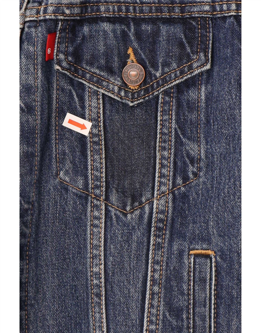 Damska kurtka dżinsowa Levi's UK 14, średnia niebieska, bawełniana