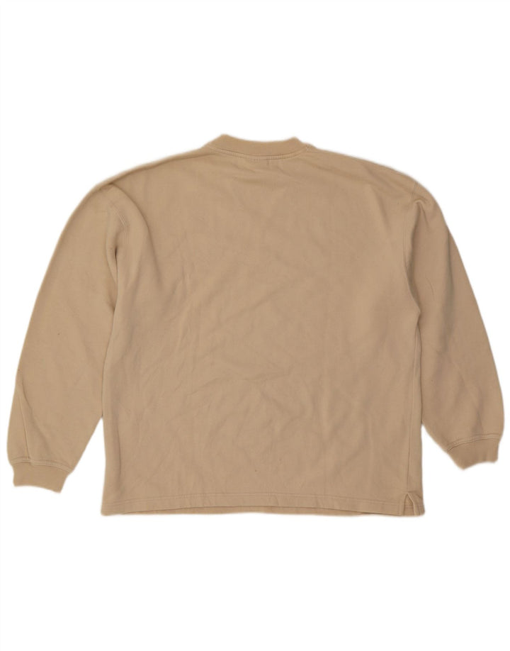 REEBOK masculino solto ajuste moletom jumper XS algodão bege