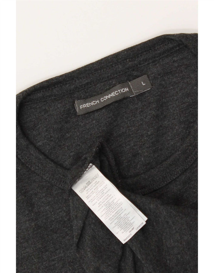 French Connection T-Shirt Homme Haut Large Gris Coton