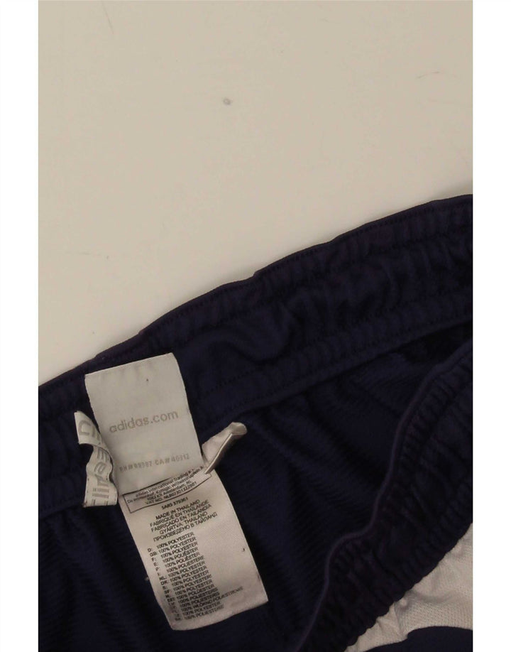 Adidas Mens Climalite Sport Shorts Medium Navy Blue Colourblock Polyester