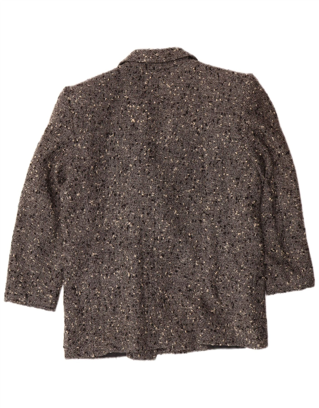 VALENTINO Womens Double Breasted Blazer Jacket IT 44 Medium Grey Flecked