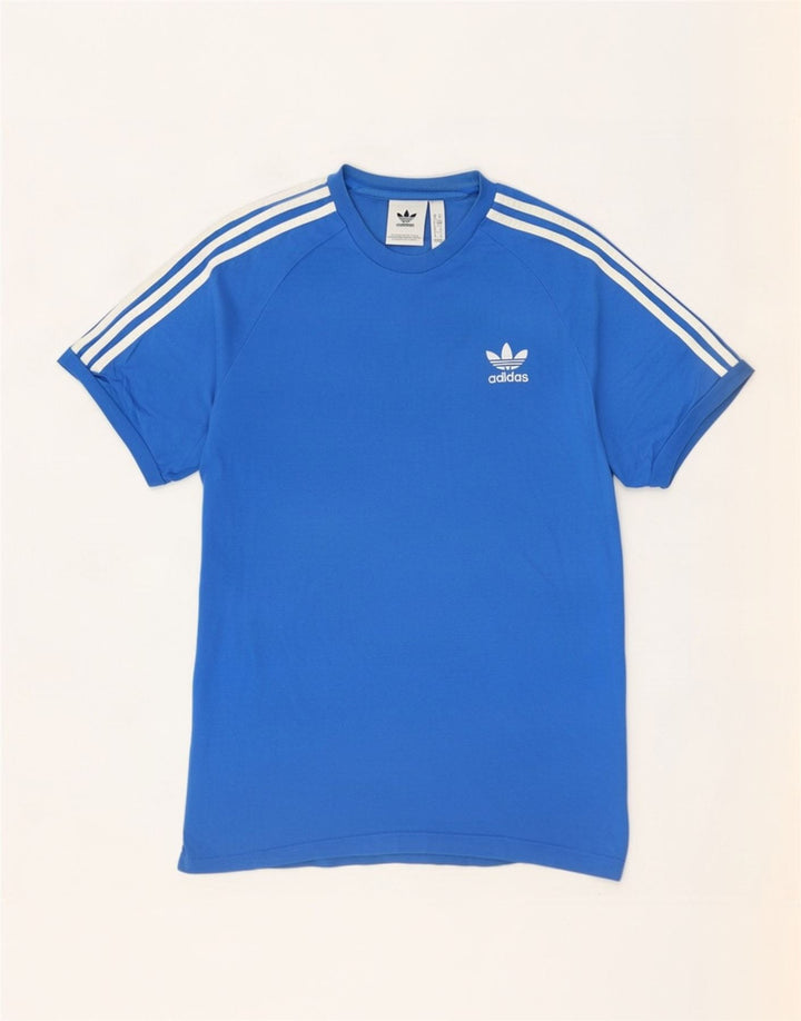 Camiseta Adidas Hombre Top Azul Medio Algodón