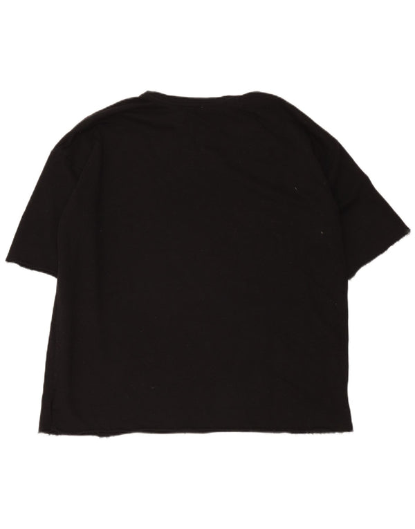 Zara Mujer Trafaluc Camiseta Gráfica Extragrande Reino Unido 44 Mediano Negro