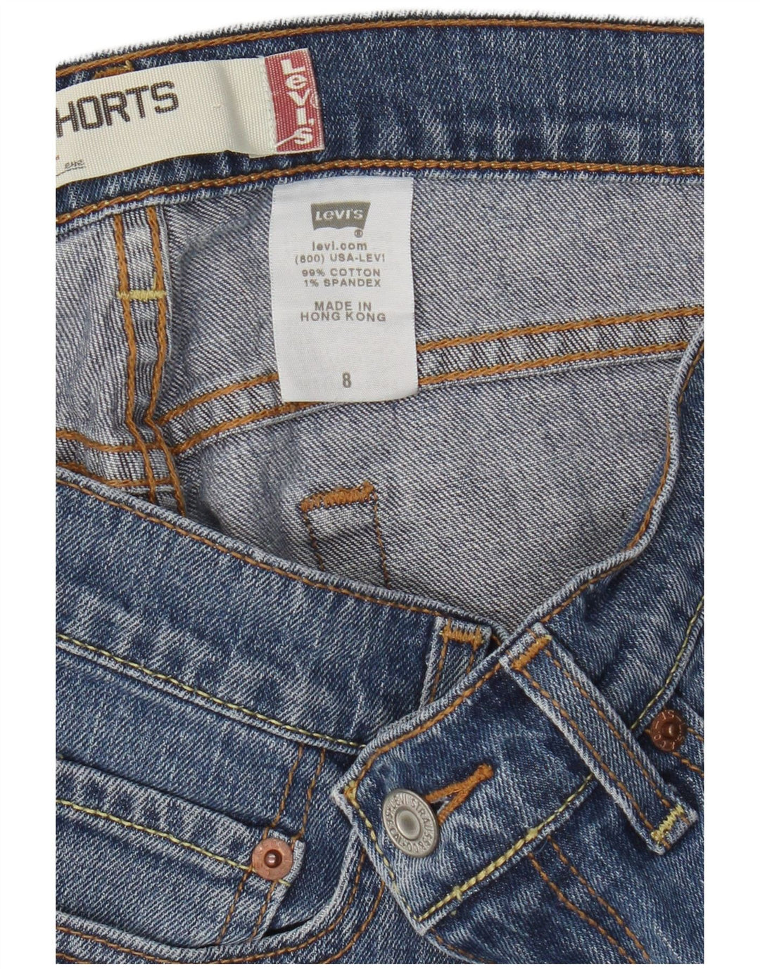Levi's Short en Jean 515 Femme US 8 Medium W30 Bleu Coton