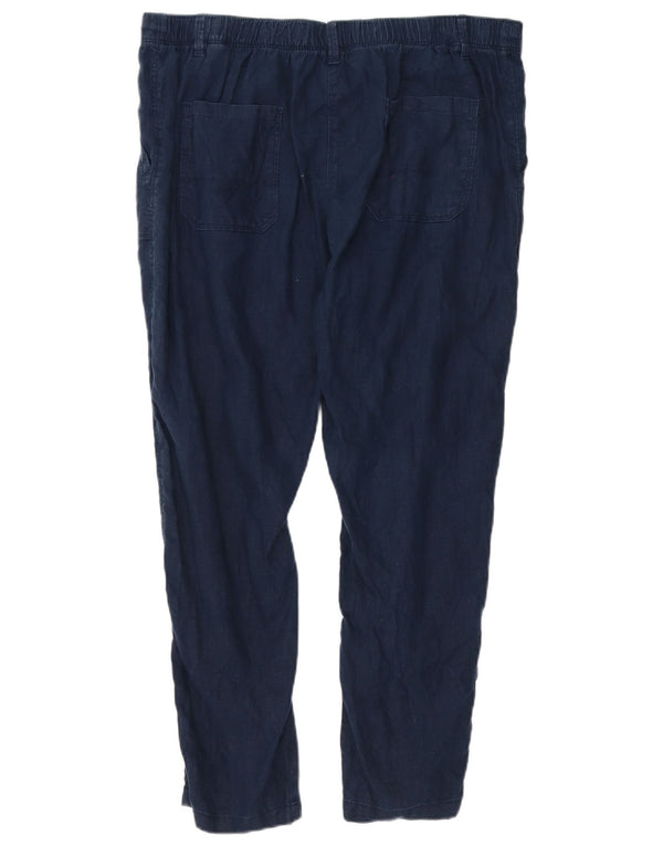 Pantaloni chino slim da donna Marks & Spencer UK 16 Large W38 L27 Blu navy