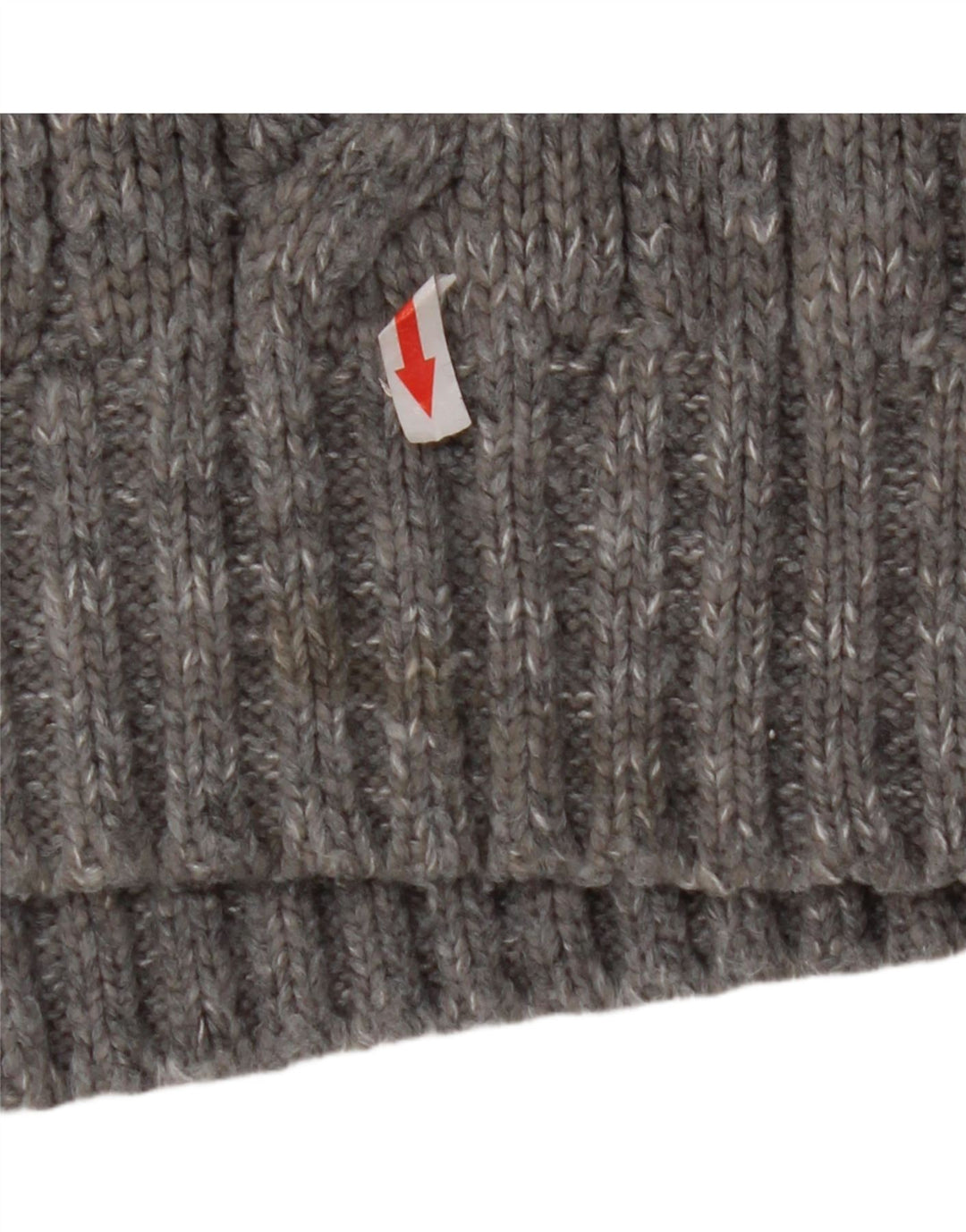 Marks & Spencer Mens Zip Neck Jumper Sweater Large Grey Flecked Acrylic