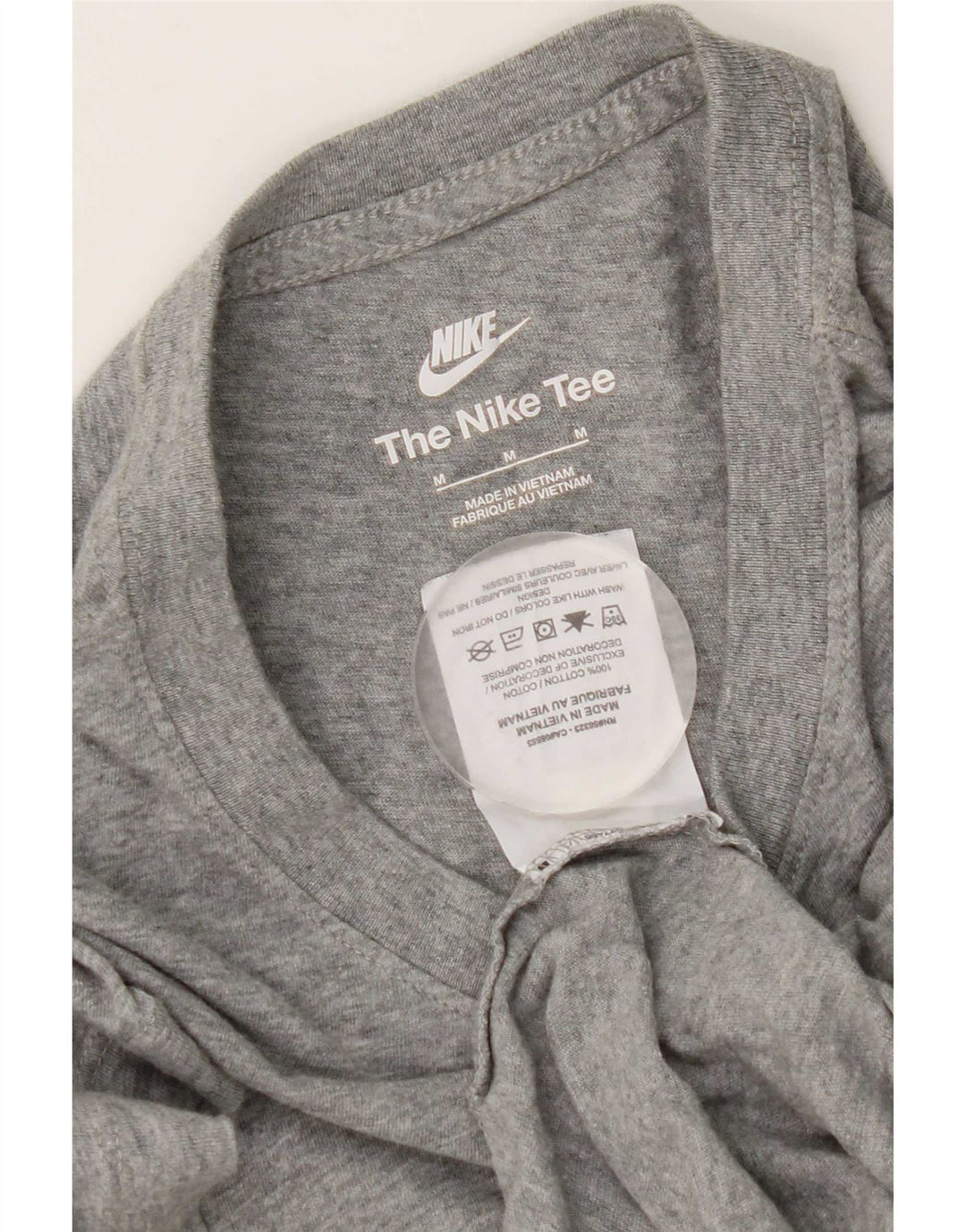 Nike T-Shirt Homme Gris Moyen Coton