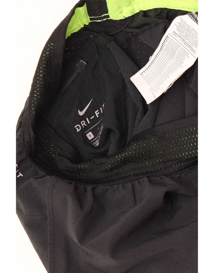 Pantaloncini sportivi Nike Dri Fit da uomo piccoli in poliestere nero