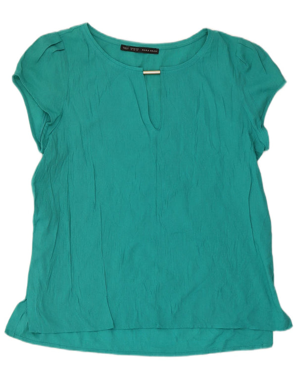 Bluzka damska Zara Top UK 18 XL Turkusowa