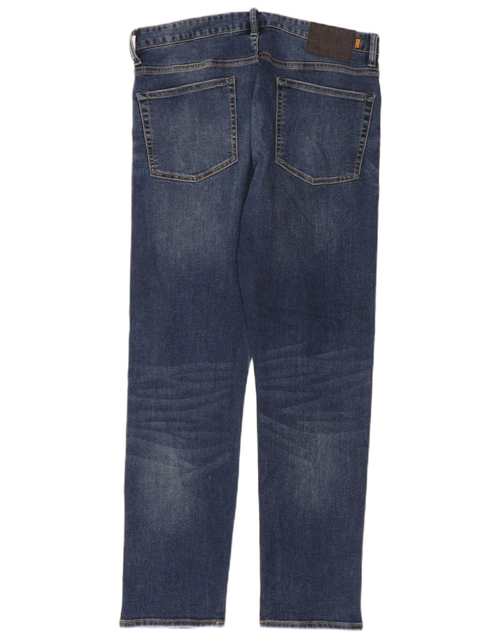 Мужские прямые джинсы Superdry W32 L30 темно-синие из полиэстера