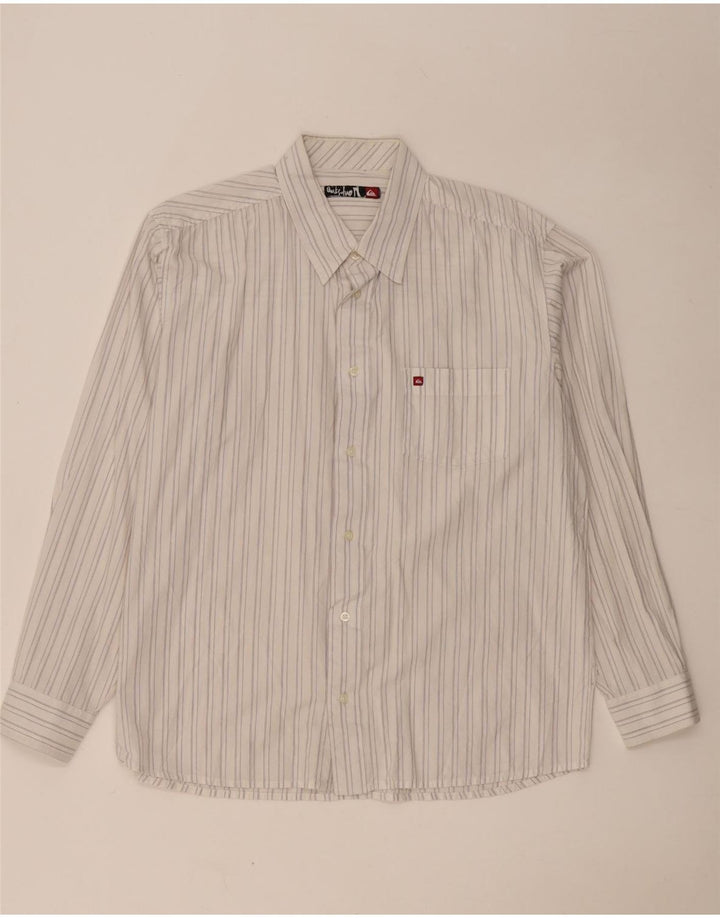 Camisa Quiksilver Hombre Grande Rayas Blancas