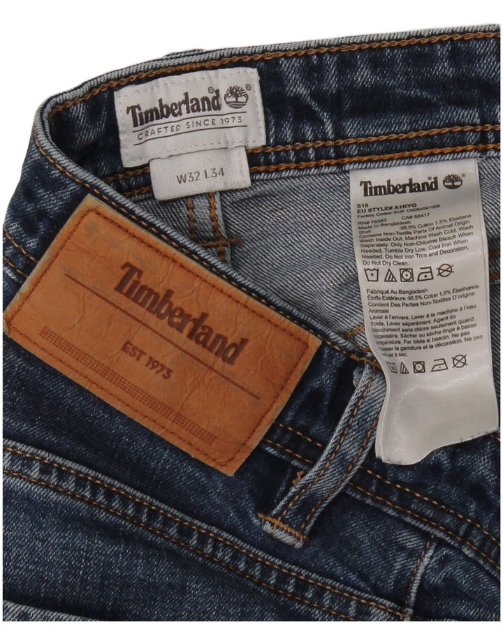 Jeans dritti da uomo Timberland W32 L28 cotone blu