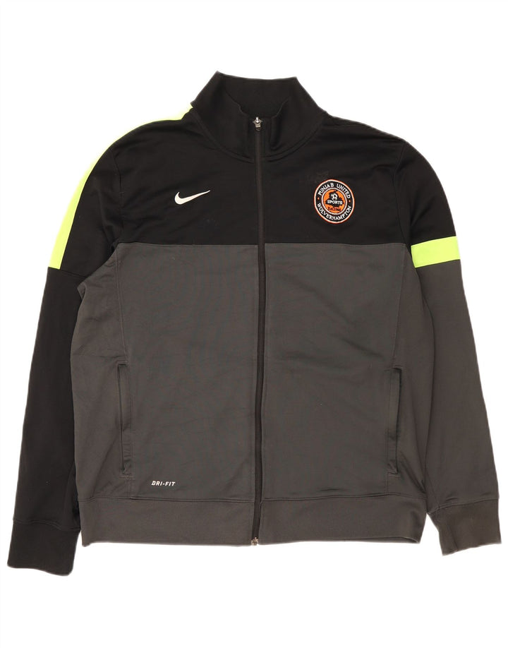 Giacca da tuta Nike Dri Fit da uomo XL in poliestere color block grigio