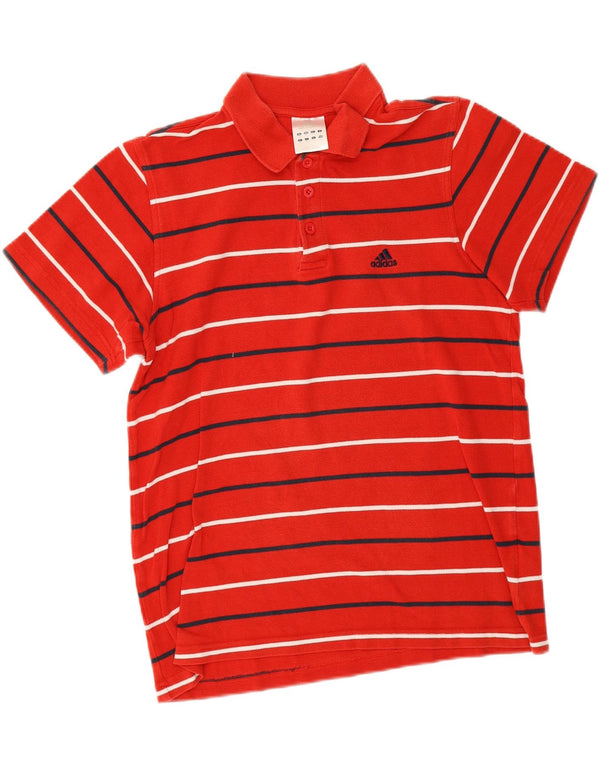 Adidas herre poloshirt Medium rødstribet bomuld