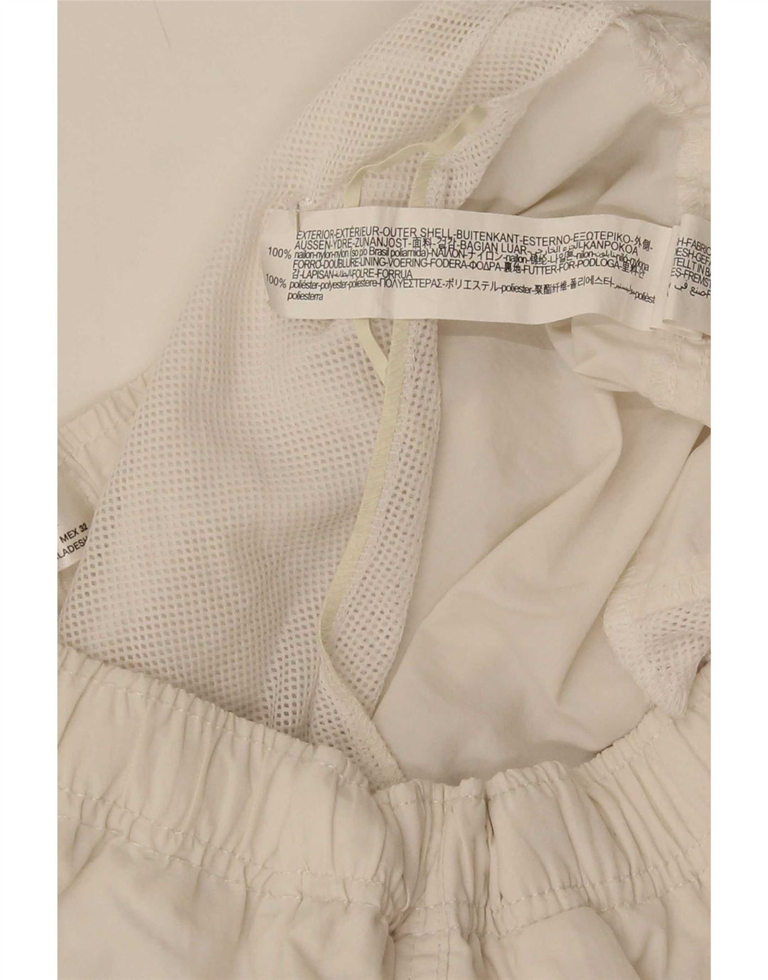 Zara Hombre Bañador Shorts Large Blanco Poliéster