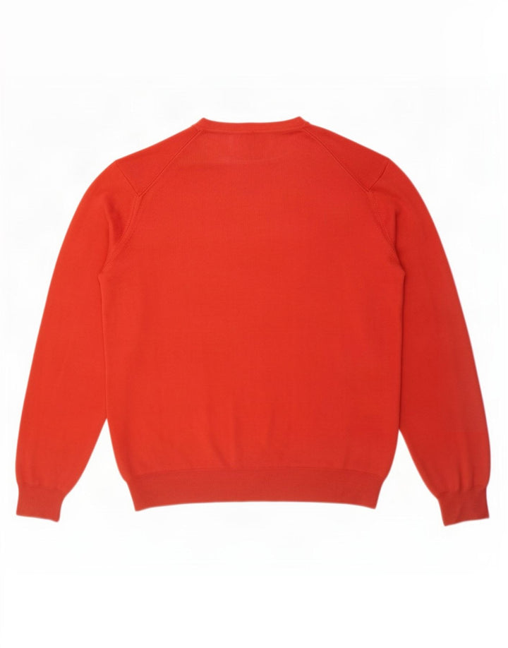 Maglione da uomo con scollo a V Marlboro Classics rosso medio