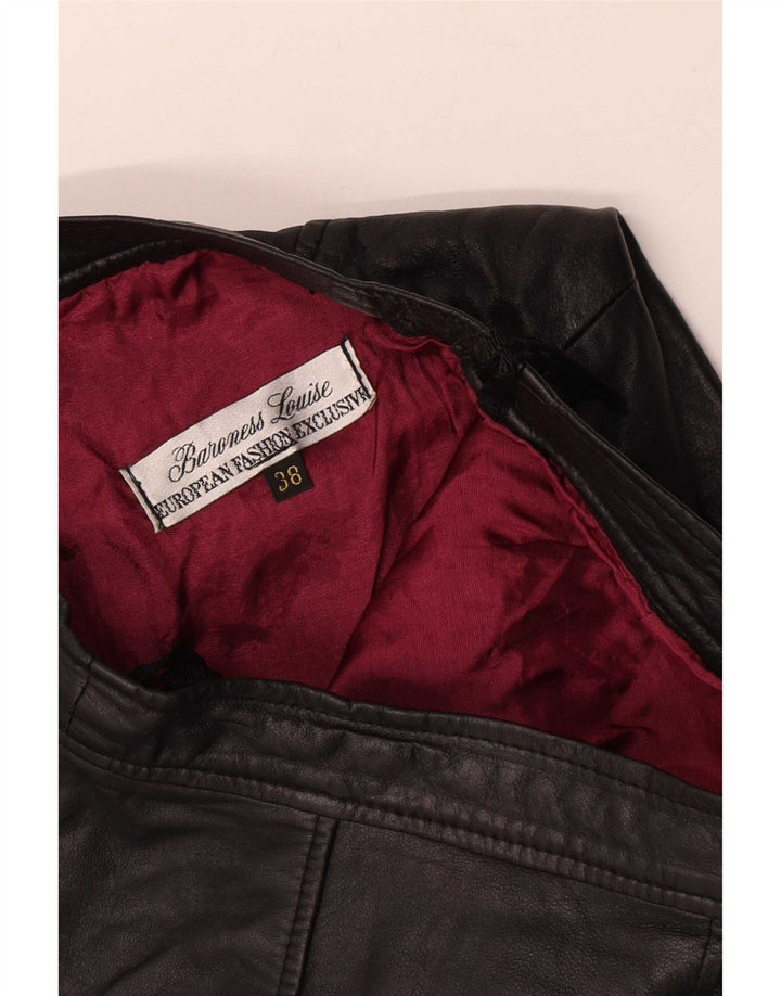 Винтажная женская прямая юбка EU 38 Medium W26, черная