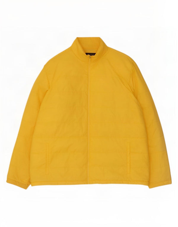 Lands End Mens Liner Jacket IT 50/52 2XL Yellow Nylon