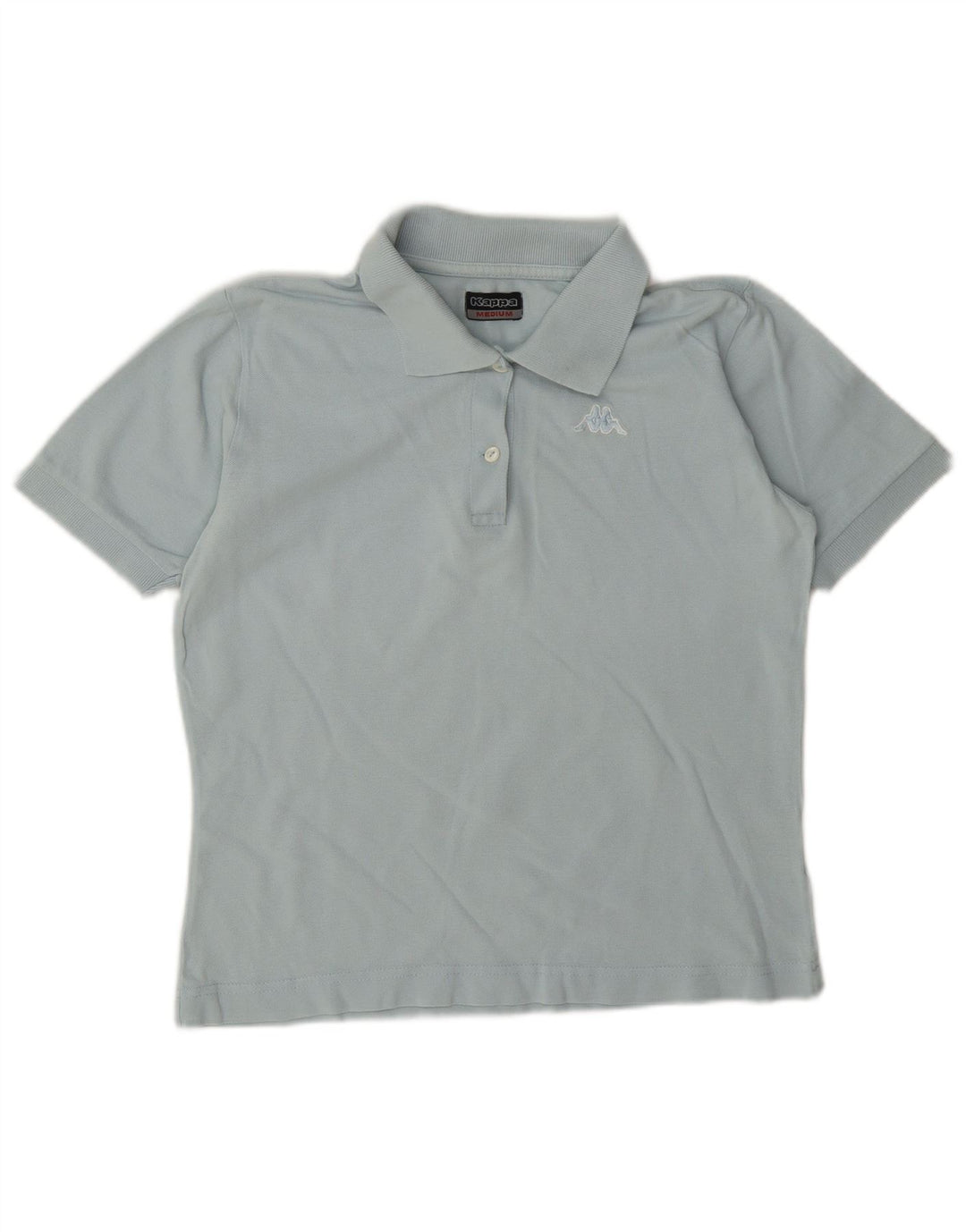 Kappa Dame Polo Shirt UK 12 Medium Blue Bomuld