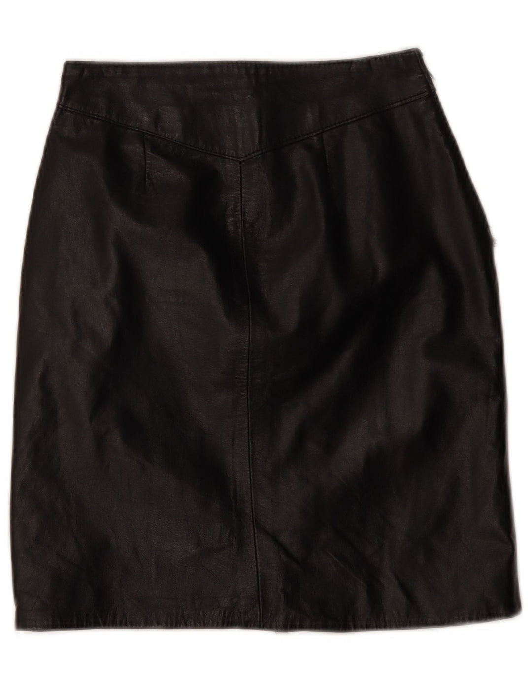 Vintage Damen Lederrock W24 XS Schwarz