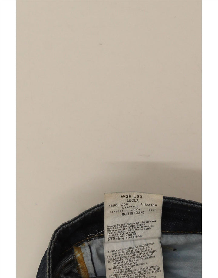 Lee Womens Leola Bootcut Jeans W28 L32 Navy Blue Cotton