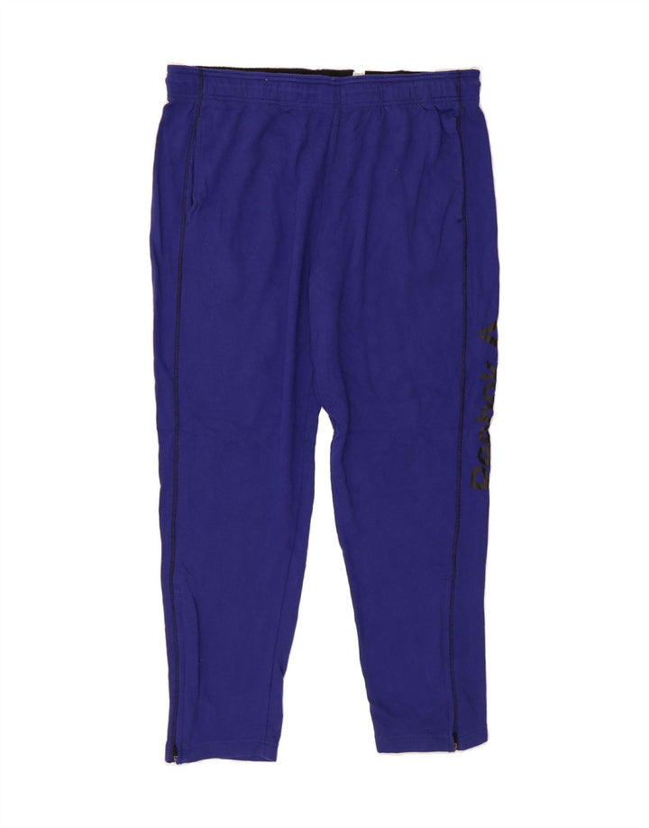 REEBOK Mens Graphic Tracksuit Trousers XL  Blue Cotton Vintage Reebok and Second-Hand Reebok from Messina Hembry 