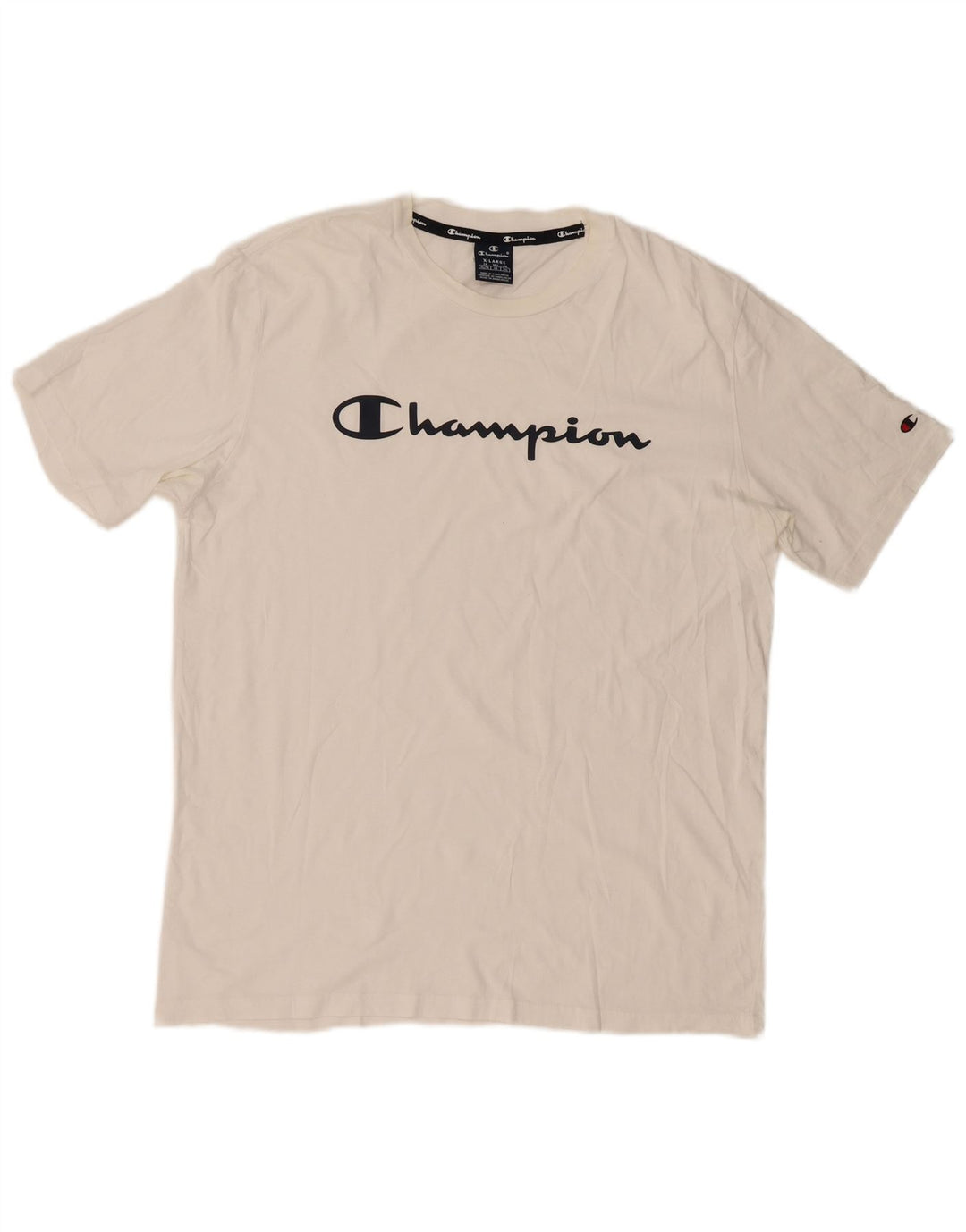 Champion Mens Graphic T-Shirt Top XL White