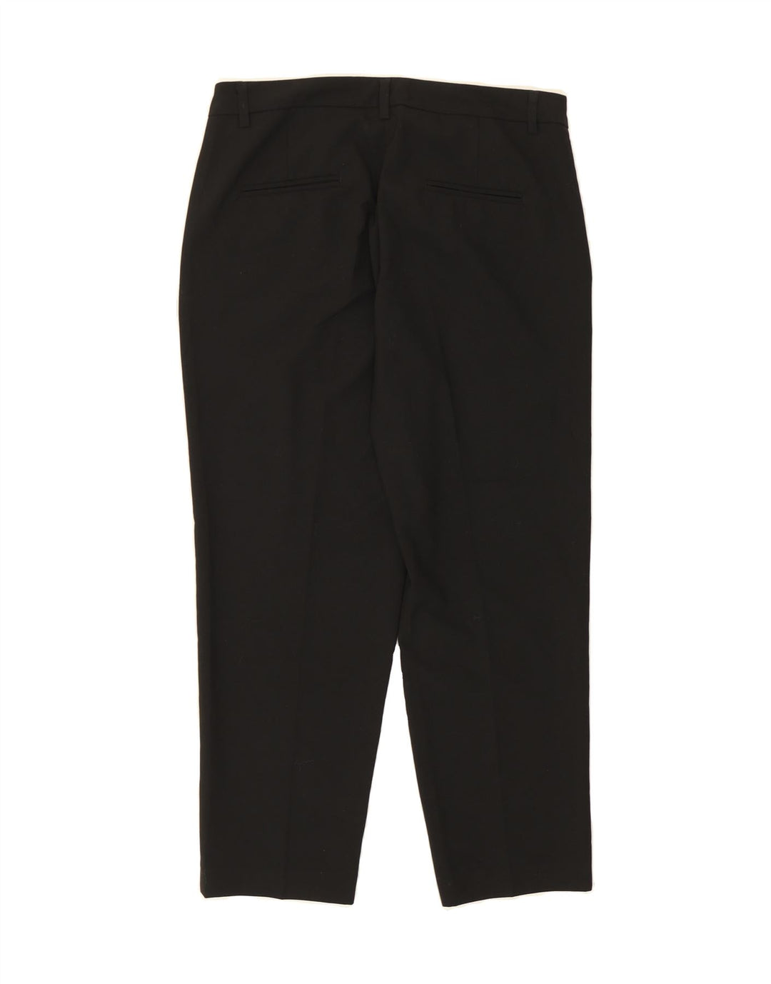 BENETTON Womens Slim Capri Trousers UK 12 Medium W30 L23 Black Polyester Vintage Benetton and Second-Hand Benetton from Messina Hembry 