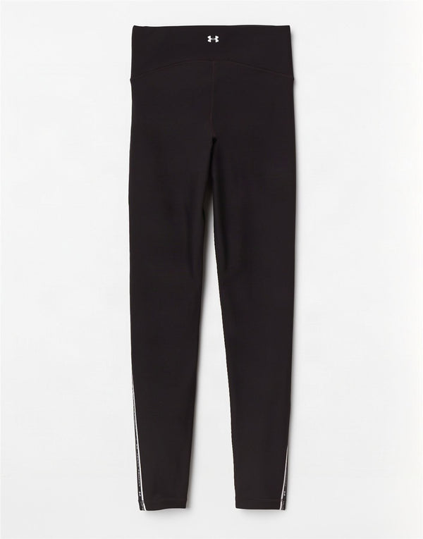 Under Armour Womens Heat Gear Graphic Leggings UK 10 Small Black Polyester