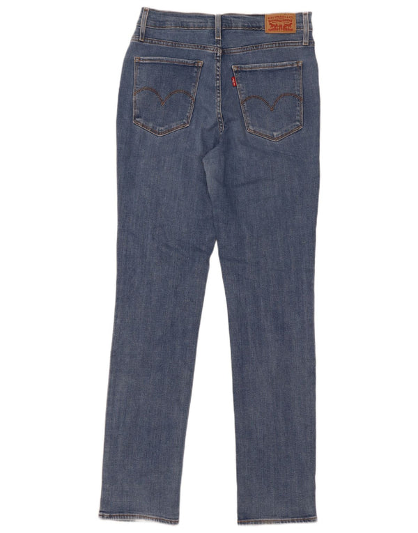 Γυναικείο τζιν Levi's 724 ψηλό ίσιο W30 L32 Μπλε βαμβακερό