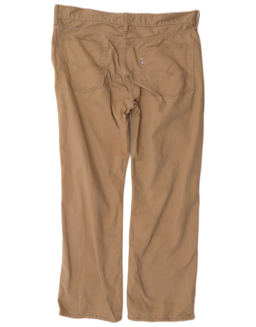 Calça masculina reta casual LEVI'S W39 L29 algodão bege
