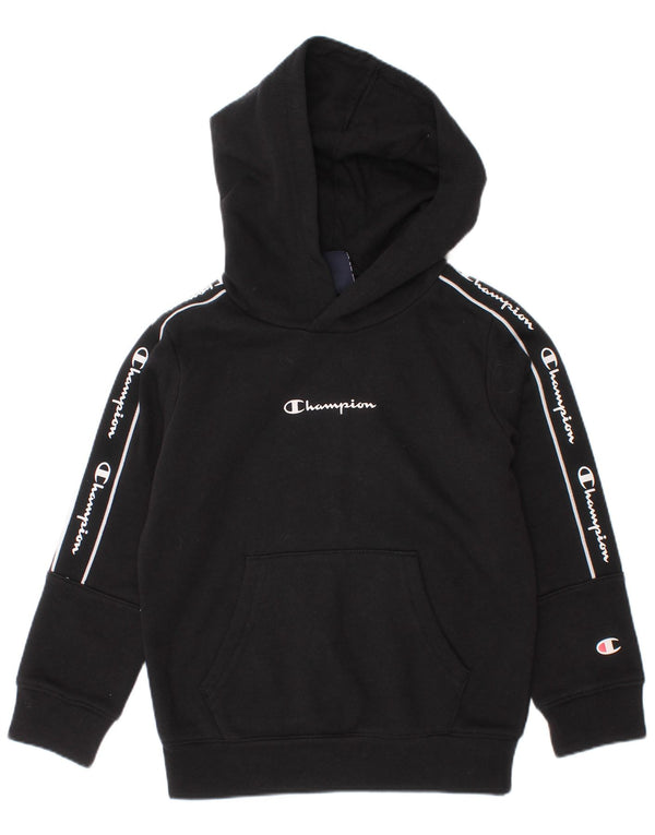 Champion Boys Graphic Hoodie Jumper 3-4 Years 2XS Black