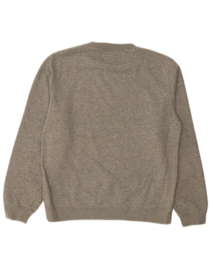 CONVERSE Mens Graphic Sweatshirt Jumper Small Grey Cotton