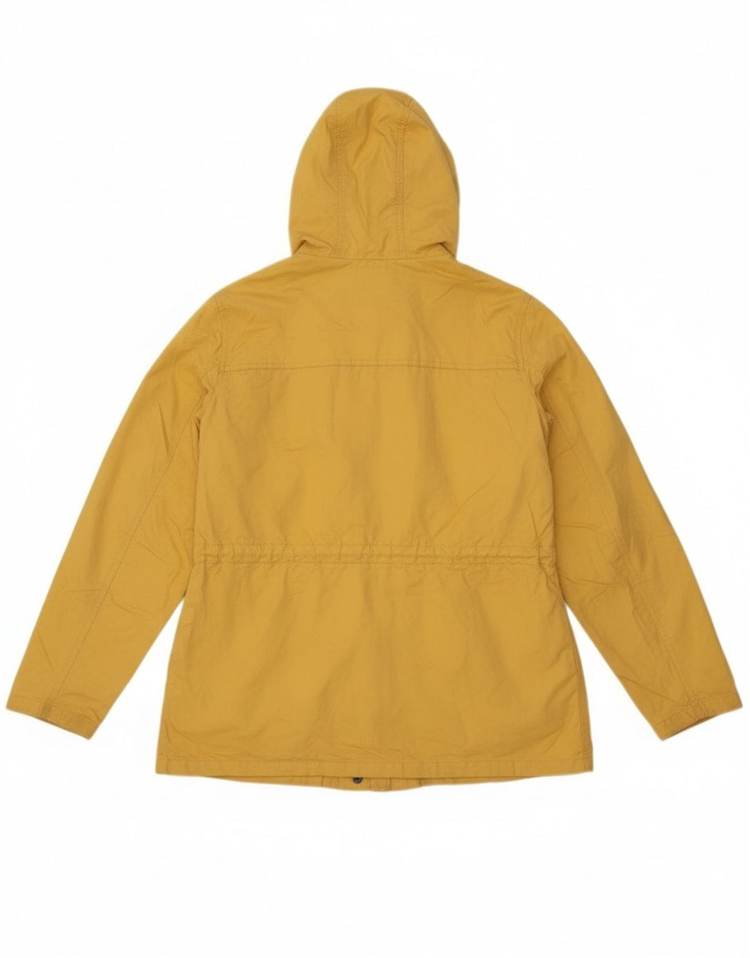 Fat Face Womens Hooded Utility Jacket UK 12 Medium Yellow Polyester