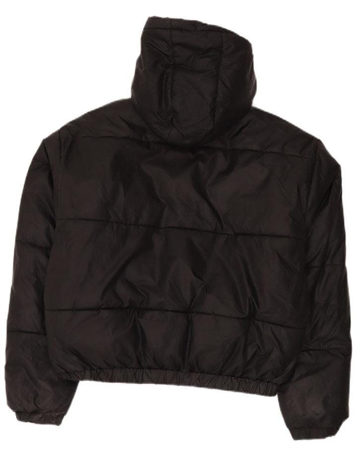 Chaqueta acolchada extragrande con capucha para mujer Ellesse UK 42 Poliéster negro mediano