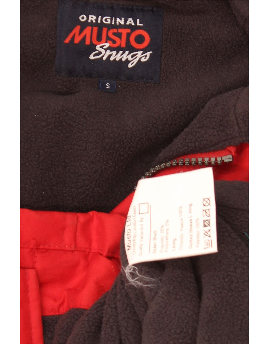 Giacca a vento con cappuccio da uomo Musto UK 36 Small Poliestere rosso