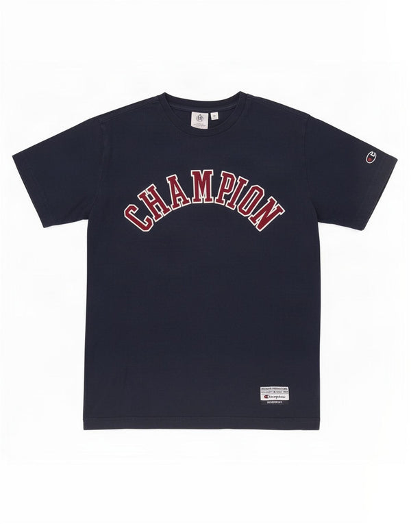 Champion Camiseta Gráfica Para Hombre Top Medium Azul Marino Algodón