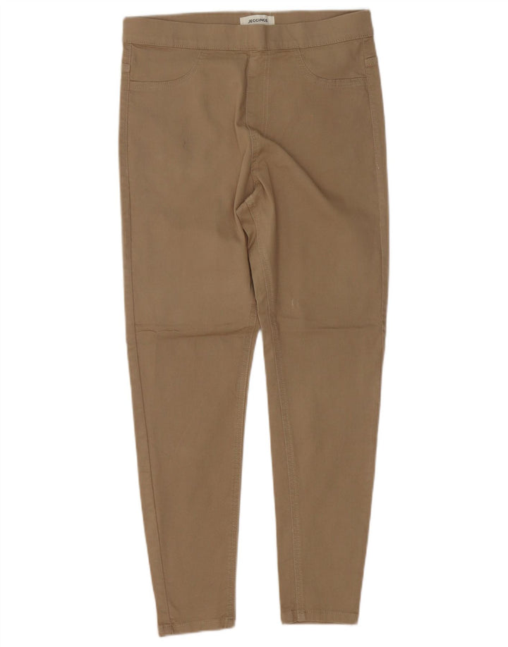 Marks & Spencer Kvinder Short Jegging Jeans UK 12 Medium W30 L26 Khaki