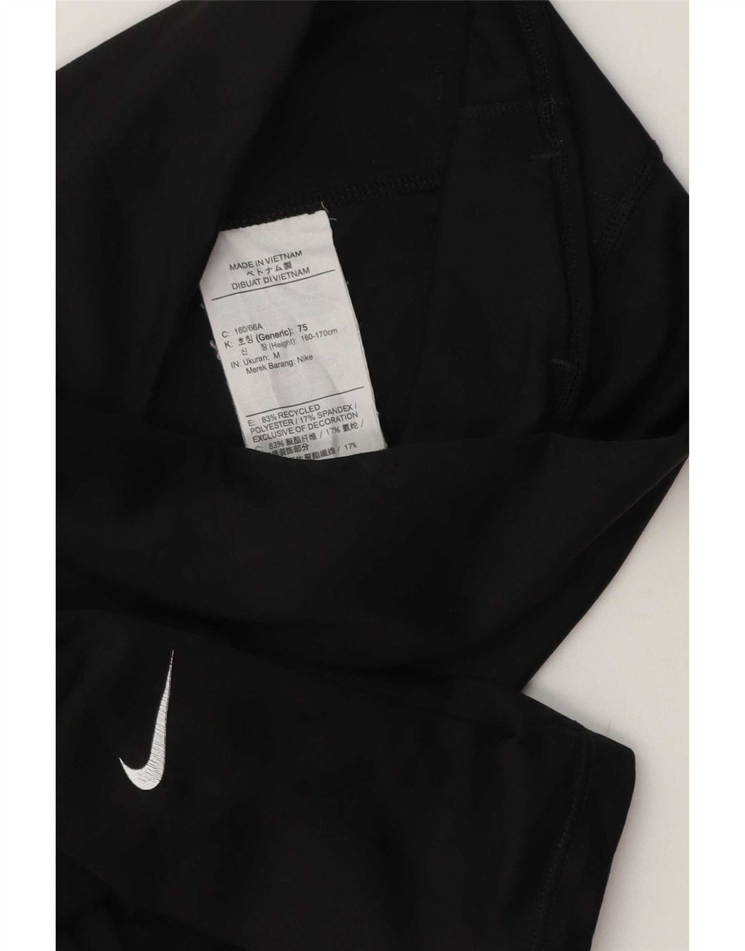 Legginsy damskie Nike UK 12, średni czarny poliester