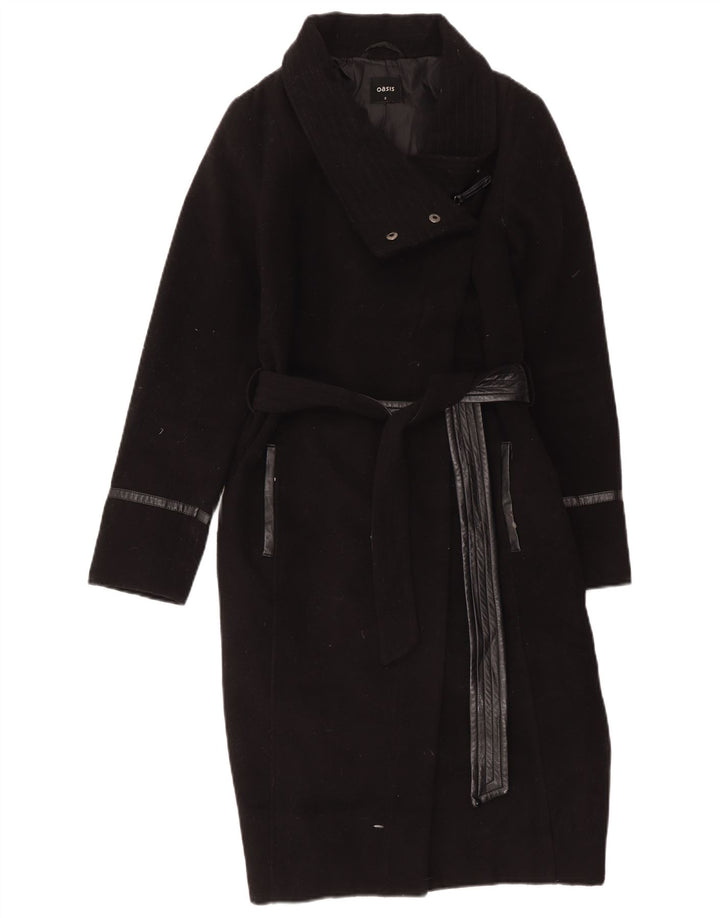 Oasis Damenmantel UK 10 Small Schwarz Polyester