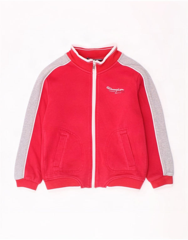 Jaqueta Champion Meninos Treino Top 5-6 Anos XS Vermelho Colorblock